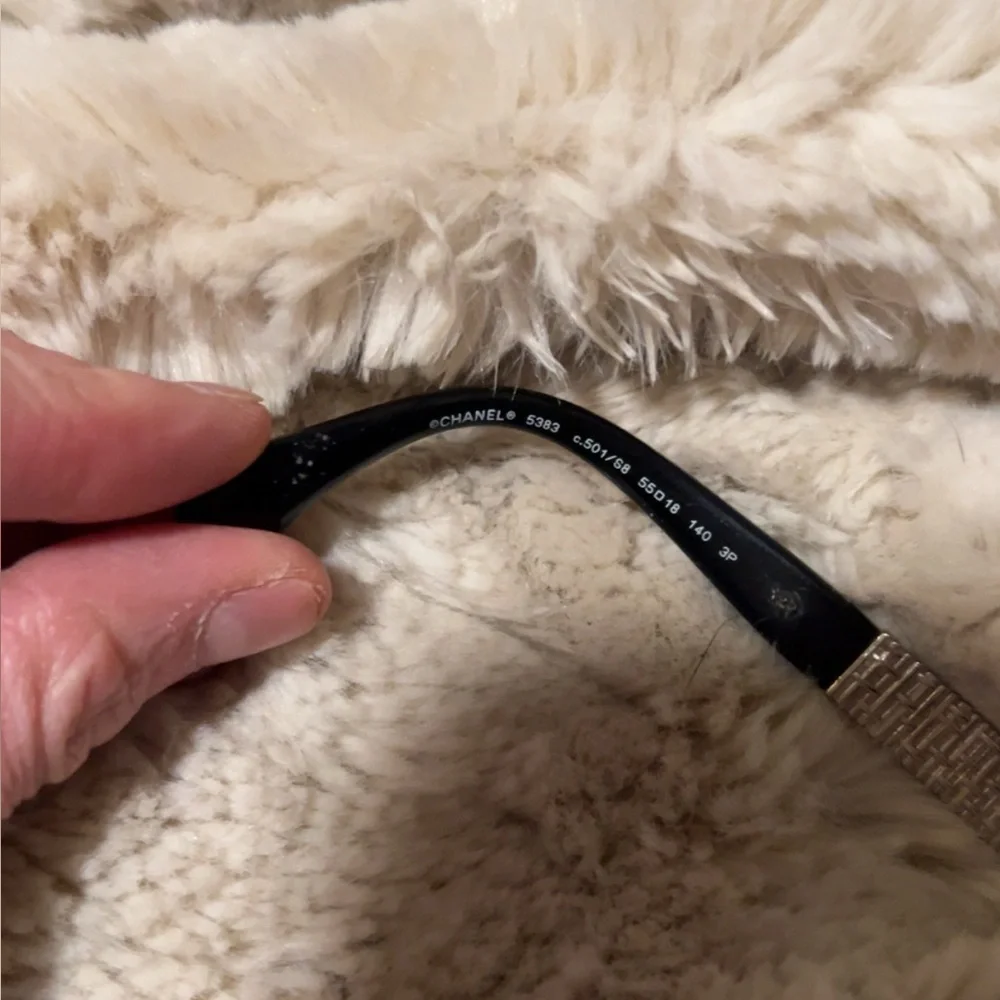 Chanel | Women’s Black Acetate Sunglasses Eye Protection - Picture 6 of 10